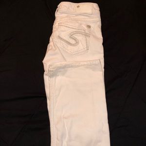 Women’s silver jeans